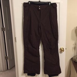 Columbia brown ski snow pants, Size L